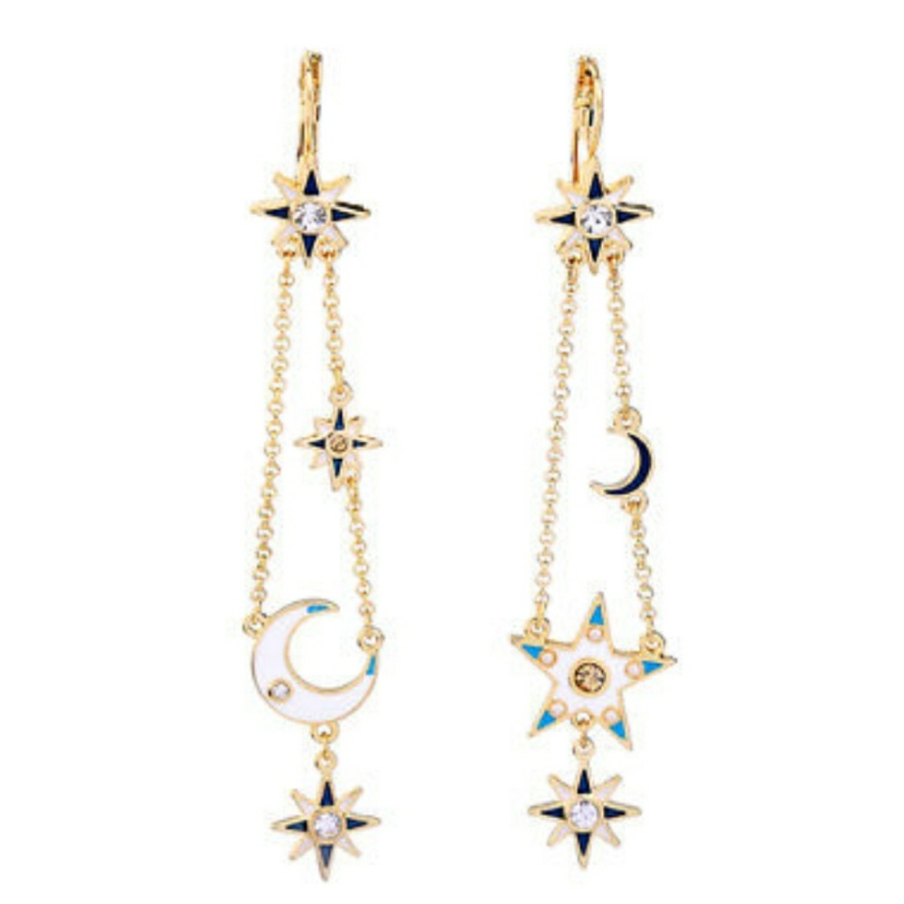 ❌Sold❌🍁NWOT🍁 Star and Moon Dangling Earrings